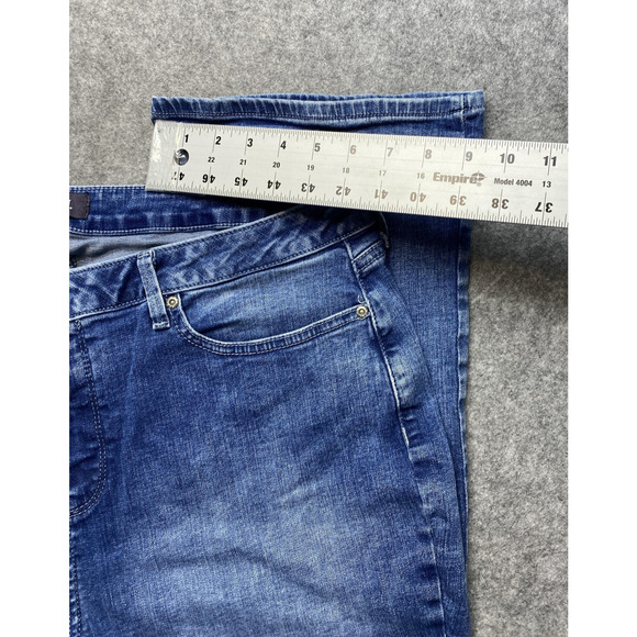 NYDJ Jeans Womens 18 Blue Barbara Bootcut Lift Tuck Stretch Denim Pants - Picture 8 of 14